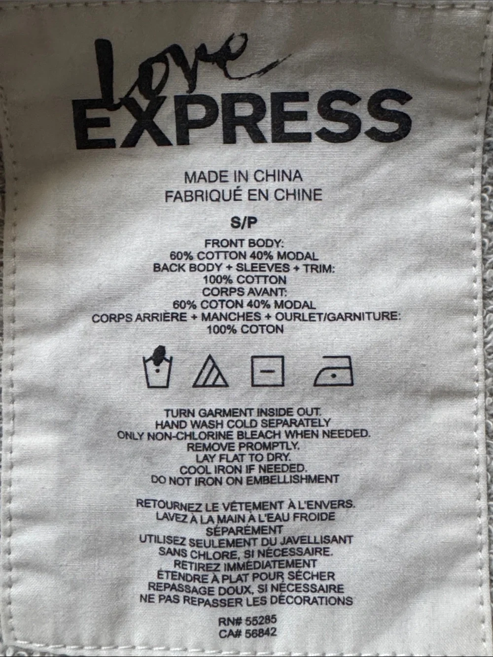 Express stylish raglan